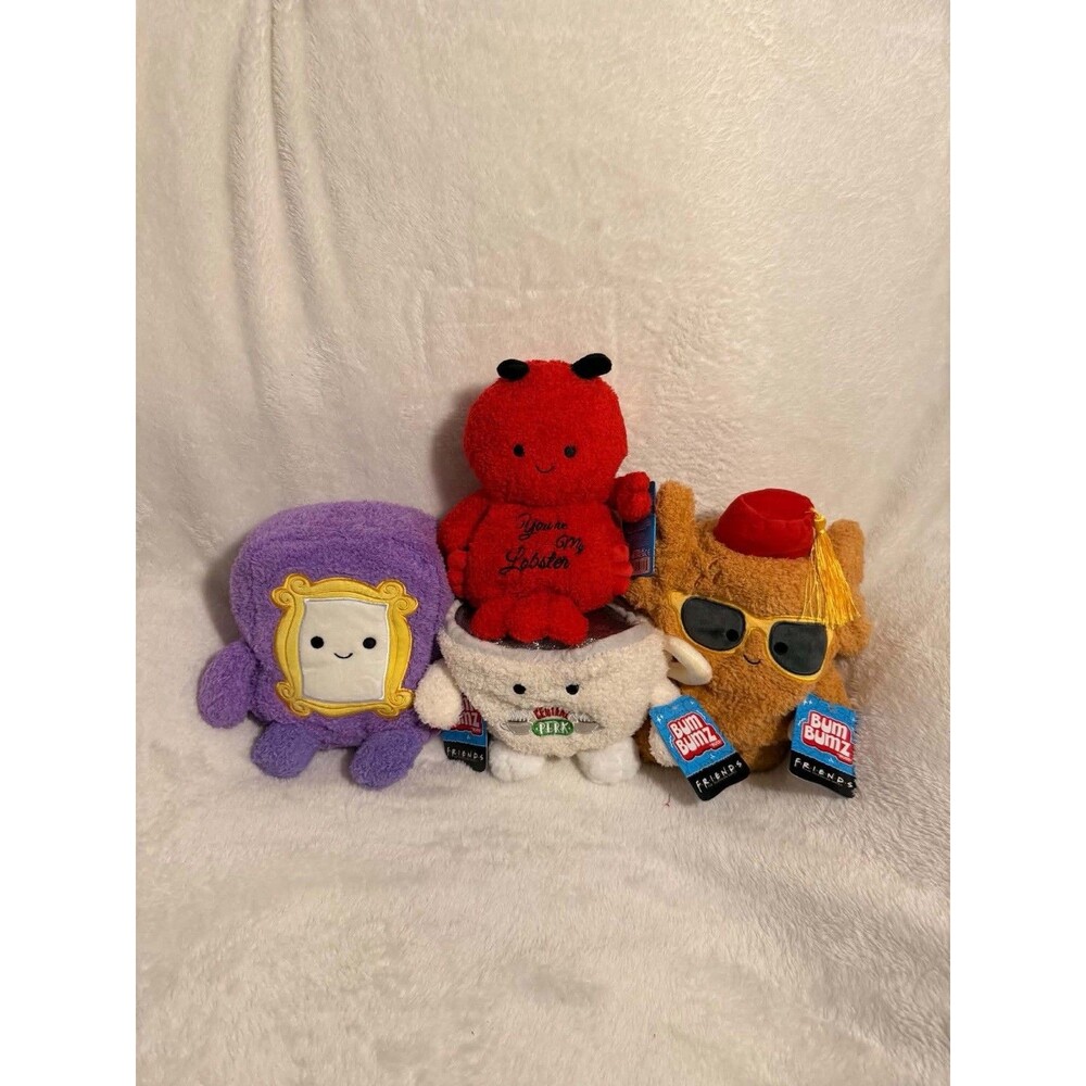 BumBumz Friends TV Show Plush Stuffed Toy Set of 4 New Collectible